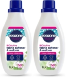 2 x Ecozone BIOActive Fabric Softener & Restorer, Gentle Fabric Conditioner, 50 Washes