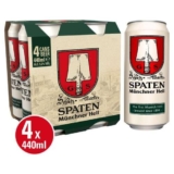 2 x Spaten Hells German Lager 4 x 440Ml ABV 5.2%