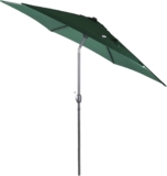 2.7m Garden Parasol Large Outdoor Sun Shade with Crank Handle and Tilt, Steel Frame Patio Parasol for Garden or Outdoor Dining