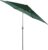2.7m Garden Parasol Large Outdoor Sun Shade with Crank Handle and Tilt, Steel Frame Patio Parasol for Garden or Outdoor Dining