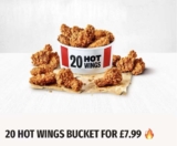 20 Hot Chicken Wings Bucket Via The App