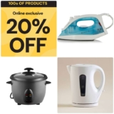 20% Off Appliances – Iron £6.40 / Toaster £6.40 & More / Free Click & Collect