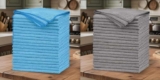 20 Pack Grey Microfiber Cleaning Cloth, Lint-Free (Grey/Blue) Different Colours/Prices – Sold by Haul Global