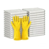 20 Reusable Dishcloths and 2 Pairs of Rubber Gloves