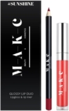 2025 Ultra Sexy Lip Gloss and Lip Liner Kit set brought to you by M – A – K – C Beauty & Cosmetics, Long Lasting Glossy Lips and fine Tuned Liners for extra Glamorous looks (7 Sunshine)