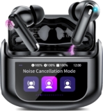 2026 Wireless Earbuds, Bluetooth 5.4 Headphones In Ear with Multifunctional Touch Screen, 48H HiFi Stereo Ear Buds with ANC/ENC Noise Cancelling/Transparency Mode, 5 EQ Modes, IPX7 Earphones for Sport