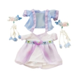 20cm Plush Doll Hanfu Dress with Hairpin (BluePurple)