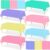 24 Pack Pastel Plastic Tablecloths 270 x 140 cm, Waterproof Rectangle Table Covers Bulk Colourful Table Cloth for Kids Birthday Party, Baby Shower, Weddings, Christmas, Easter(Macaron color)