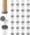 24 Pcs Chair Leg Floor Protectors Furniture Pads Floor Protectors Furniture Sliders for Protecting Hardwood/Tile/Laminate Floors from Scratches and Noise Round X-small (Fit:13-23mm)
