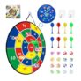 26 Inches Kids Dart Board Set, Double Sided