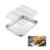 26×20.5×2.5cm Baking Tray with Rack, Stainless Steel Non-Stick