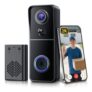 2K HD Safe Doorbell Camera with Ring Chime