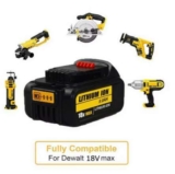 2Pack 8.0Ah 18V Li-ion COMPATABLE Battery for Dewalt XR(Youwen Power Tool Store)