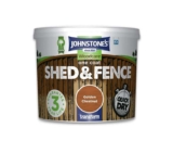2x5L – Mix and Match – Johnstones One Coat Shed & Fence Golden Chestnut (Golden Chestnut /Dark Oak/Red Cedar/Shadow Grey)