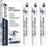 3% Caffeine Eye Cream for Dark Circles Puffiness & Bags Under Eyes Night Cream (3 Pack 15g Each)