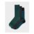 3 Pack Bamboo Socks in Green, Navy and Grey