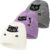 3 Pcs Cat Beanie for Women,Cute Winter Knitted Hat,Animal Soft Skull Cap for Cat Lover Gifts Indoor Outdoor(Gray Purple White)
