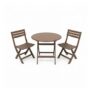 3-Piece Folding Bistro Table and Chairs Set