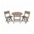 3-Piece Folding Bistro Table and Chairs Set