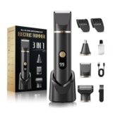 3-in-1 Beard Trimmer Set with Dock, Cordless, Waterproof
