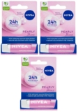 3 x NIVEA Pearly Shine Lip Balm (4.8g), Lip Balm with Shea Butter (£2.30 / £2.09 on S&S) 5% WYB 4
