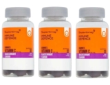 3 x Superdrug Chewable Blackcurrant Gummie Vitamin C immune defense x 30 ( 3 for 2 74% off) – Selected stores – free C&C only