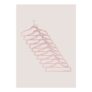 30 Pack Pink Flocked Hangers