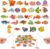 33 pcs Magnetic Fishing Game for Kids Wooden Fish Educational Toys Ocean Animal Games Magnets Learning Games with Fish Rod for Birthday Party Christmas Stocking Filler