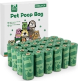 360 Dog Poo Bags 24 Rolls Dog Poop Bags, Extra Thick Strong Leak Proof Dog Waste Bags, Green