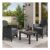 3PC Rattan Bistro Set Outdoor Garden Furniture Table & Chairs Patio