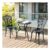 3PCS Patio Bistro Set Cast Aluminum Table and Chairs