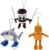 3Pcs Italian Brainrot Plush, Unique Doll Charms, Cute Shark Killer Plush & Stick Figure Soft for Creative Play and Home Decor, Collectible Plushies for Anime Fans14 years and above