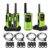 4 X Retevis RT649P IP67 Walkie Talkies for Adults, 2 Way Radio with Headset