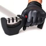 4-in-1 Knife Sharpener 3-Stage, Black via Amazon Haul