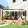 4 x 3(m) Metal Pergola Gazebo Patio Sun Shelter Retractable Canopy – Khaki / Cream £154.39 w/ voucher sold by Aosom UK