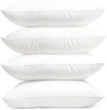 4 x LUXURY DELUXE Pillows 4 Pack – SUPER ULTRA BOUNCE PILLOWS HOLLOW FIBRE FILLED Pillows 4 Pack Hotel Quality