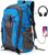 40L Waterproof Hiking Backpack Durable Travel Rucksack with Multi Pockets, Lightweight & Foldable for Camping, Trekking Outdoor Sports Blue