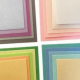 44Pcs 2mm Thick Coloured Felt Fabric Sheets, 10x10cm Craft Felt Squares Soft for Crafts, Macaron Color Craft Felts for DIY Projects