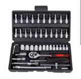 46pcs Ratchet Wrench Set 1/4 Ratchet Torque Wrench Combo Kit with Sockets – ITrust Link Store