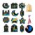 48pcs Ramadan Scratch Art Set Kids Rainbow Mosque Star Moon