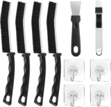 4PCS Crevice Cleaning Brush UK, 10Pcs Cleaning Tool Set, Bathroom Groove Gap Magic Brush Cleaner for Kitchen, Grout, Shower, Tile, Narrow Small Spaces, Sink, Windows Cleaning Supplies