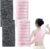 4Pcs Japanese Exfoliating Shower Towel, Exfoliating Shower Towel, for Scrubbing and Removing Dead Skin, for Men and Women (Black Pink)