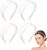 4Pcs Thin Metal Headbands for Women, Multi Layers Metal Headbands for Women and Girls, Thin Layered Design for Chic Hairstyling (Gold and Silver)