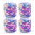 4x100g Soft Coral Velvet Multi-Colored Chunky Crochet Yarn for Knitting