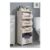 5-Tier Foldable Rolling Laundry Sorter Basket Storage Rack