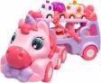 5-in-1 Unicorn Truck Toy for Girls, Pink Toddler Carrier Car with Music & Lights, Educational Vehicle Toy Gift for Kids Age 2 3, Perfect for Birthday & Christmas