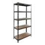 5 shelf MDF & steel Shelving unit (H)1800mm (W)900mm (D)400mm (cc only)