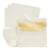 50-Pack C6 Envelopes, 4.25×6.25, Ivory Outside, Gold Inside