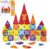 56PCS Magnetic Tiles, Magnetic Blocks Building Set with Storage Iron Box, Mini magnetic Tiles Travel Toys for Kids Ages 3 4 5 6, STEM Educational Magnet Toys for Toddler Boys Girls