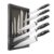 5pc Knife Set: Bread, Chef, Slicer, Paring Knives, Origin Series